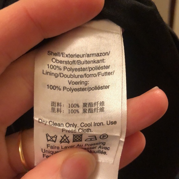 DKNY Black and Floral Faux Wrap Dress size 4 - Picture 9 of 9